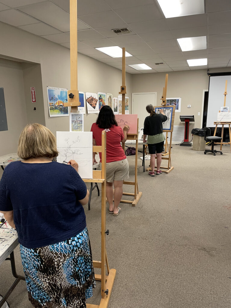 people attending a artr workshop